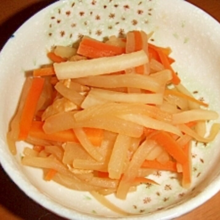 大根できんぴら風☆甘辛炒め